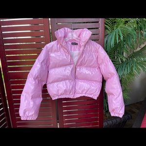 Pretty Little Thing Pink Puffer Jacket